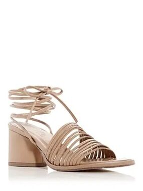 Aeyde Strappy Pink Block Heel NEW